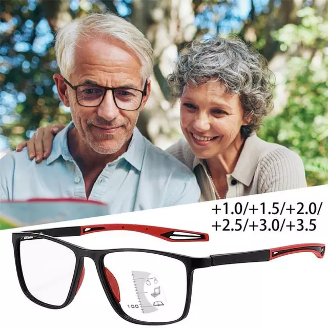 Multifocal Progressive Varifocal Reading Glass Photochromic Anti-blue +1.0 ~+3.5