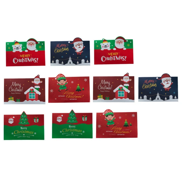 10 Sets Weihnachten Grüße Sagen Lustige Weihnachten Karten Urlaub Karten