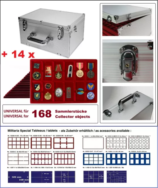 Look estuche de colección Gigante Militaria 14 Botoneras 168 x 95x47mm Orden