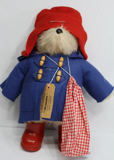 1981 PADDINGTON BEAR Darkest Peru-Gabrielle Designs w/ Tags *Red Boots