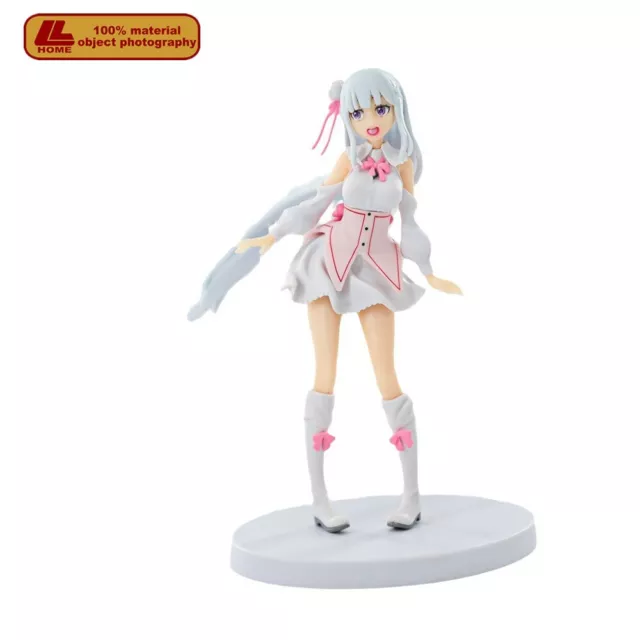 Anime Re Life In a Different World Emilia standing cute Figure Gift desk decor