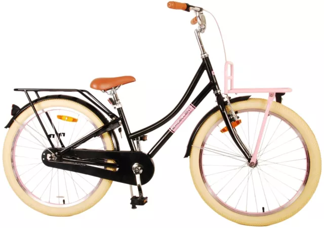 Kinderfahrrad Excellent Fahrrad für Mädchen 24 Zoll Kinderrad Schwarz