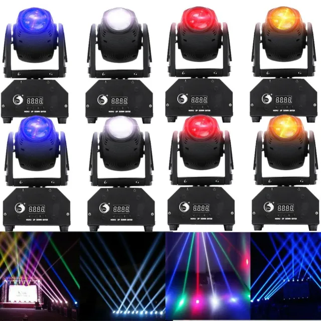 100W Mini Beam DMX Moving Head LED RGBW Spot Stage Lighting Disco Light Effect