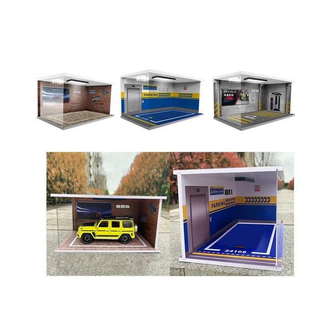 MagiDeal Présentoir Voiture 1/64 – Vitrine De Garage 4 Niveaux, Décor De Bureau Pour Collectionneurs
