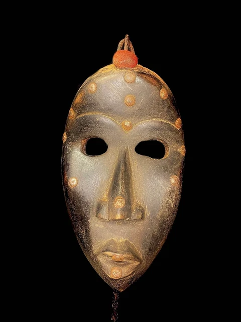 African Tribal Face Mask Wood Hand Carved mask royal mask dan mask-6445