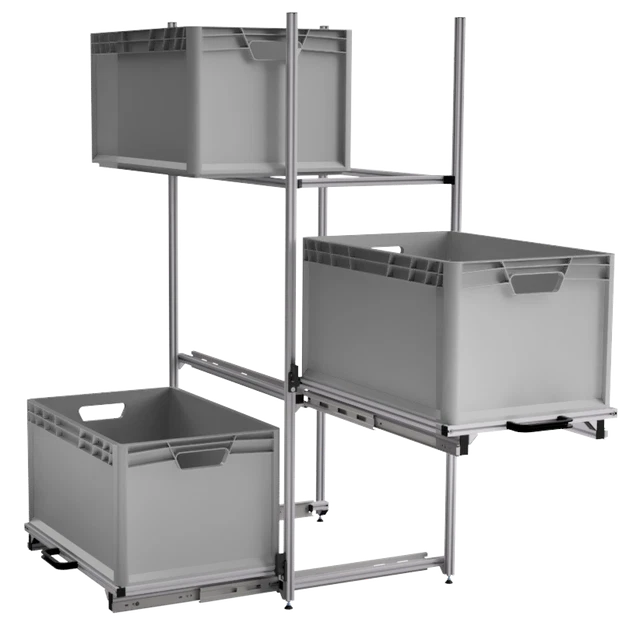 SHELF REAR GARAGE Motorhome Eurobox Shelving System Caravan 2 ...