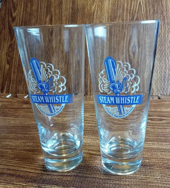 STEAM WHISTLE Canada’s Premium Pilsner Beer Glasses Set of 2