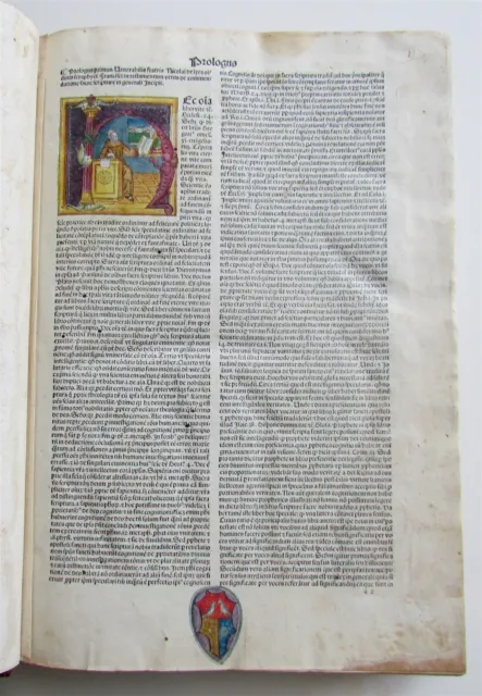 1489 INCUNABULA BIBLE ILLUSTRATED BIBLIA LATINA antique FOLIO incunable RARE