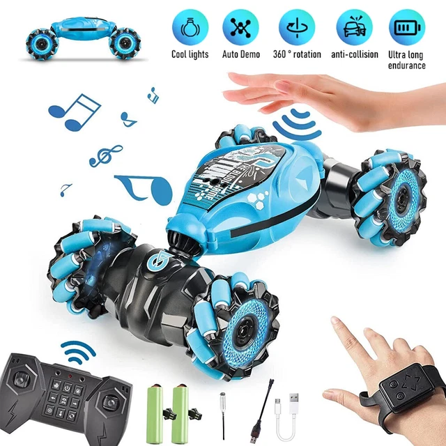 Char RC Gestuel Avec Tir De Billes - 360° 4WD, Contrôle 2.4GHz | Effets Lumière, Brume, Pour Enfants 8-12 Ans