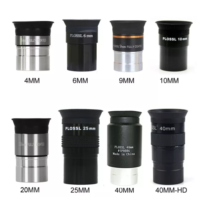 Plossl 4MM to 40MM telescope eyepiece HD FMC 1.25 inch Fully Multi-coated Lens