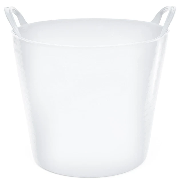 Capazo uso alimentario de plastico 25 Litros Blanco
