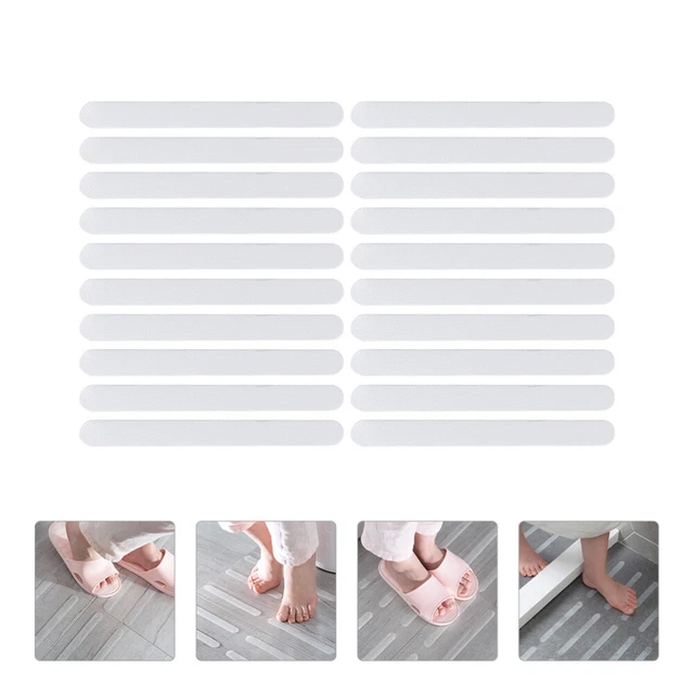 20 pz adesivi antiscivolo per il bagno 20,5 x 2,1 cm eva.