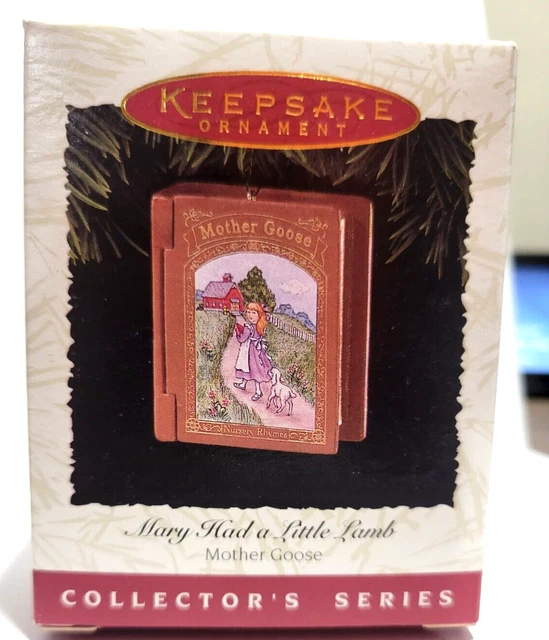 Vintage Hallmark Keepsake 1996 Mary Had A Little Lamb Mother Goose Ornament