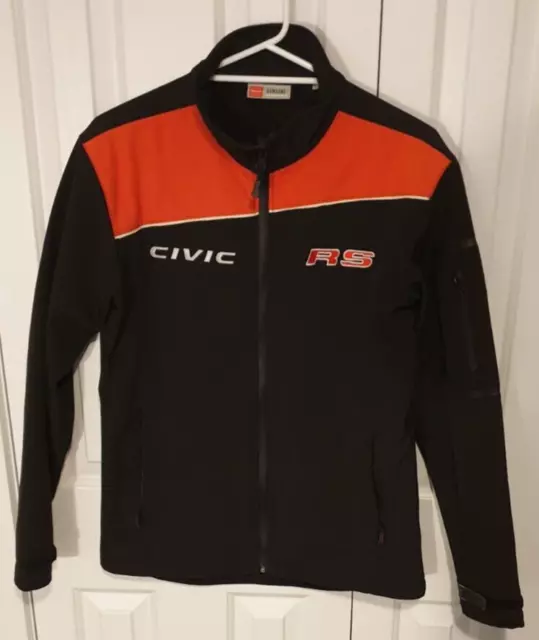 HONDA CIVIC RS Genuine Honda Merchandise Zip-Up Jacket Black & Red Size is Small