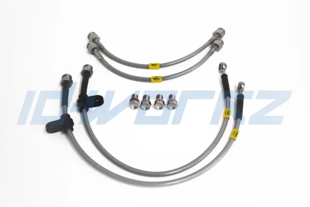 HEL Performance Braided Brake Lines Hoses for BMW 3 Series E30 (Rear Drums)