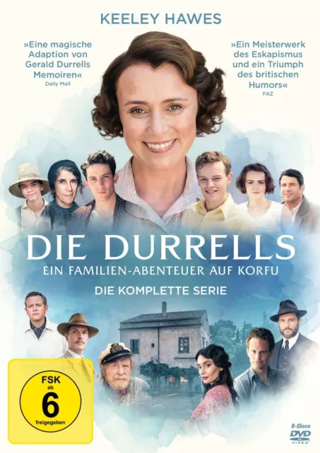 Die Durrells - Die Komplette Serie - Hawes,Keeley/Parker,Milo/ 8 Dvd Neuwertig