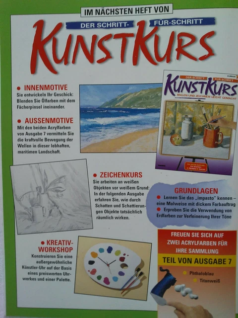 Ausgabe 7, Der Schritt-für-Schritt Kunstkurs, Malen und Zeichnen leicht gemacht