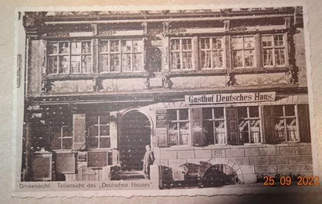 AK Dinkelsbühl, Gasthof Deutsches Haus, mit Inhaber, ungelaufen