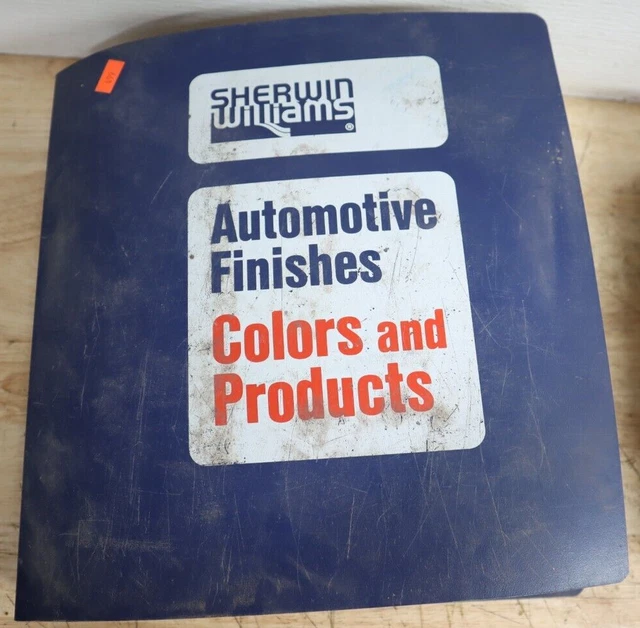 VINTAGE 1970'S80S SHERWIN Williams Auto Paint Chip Catalog Binder Ford