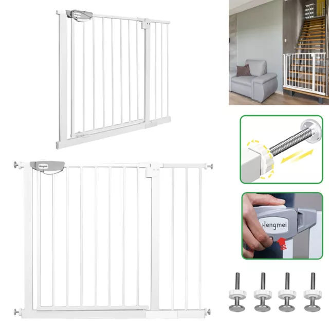 95-105 cm Treppenschutzgitter für Kinder Ohne Bohren Auto-Close Türschutzgitter