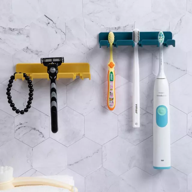 Accesorios de baño Soporte de ranura multitarjeta Estante Cepillo de dientes Organizador Colgante F1