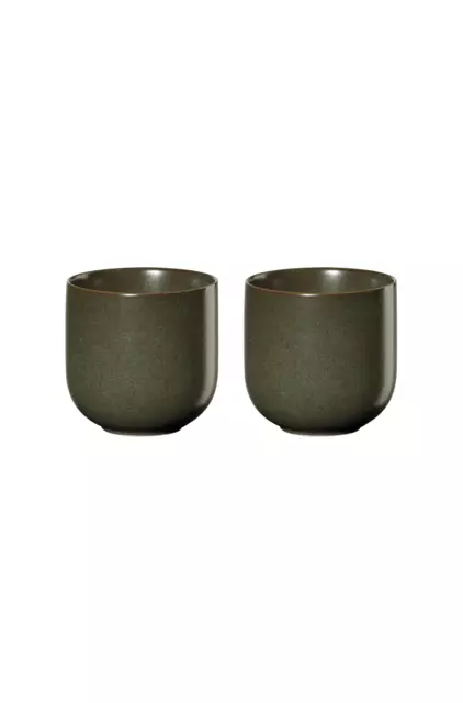 2er Set Taza de Té Coppa Nori Verde Mate Taza ASA 0,2L