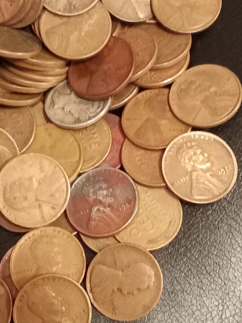 Lincoln wheat cent lot 24+ LBS pennies from old house Wheat Penny Vintage coins 12
