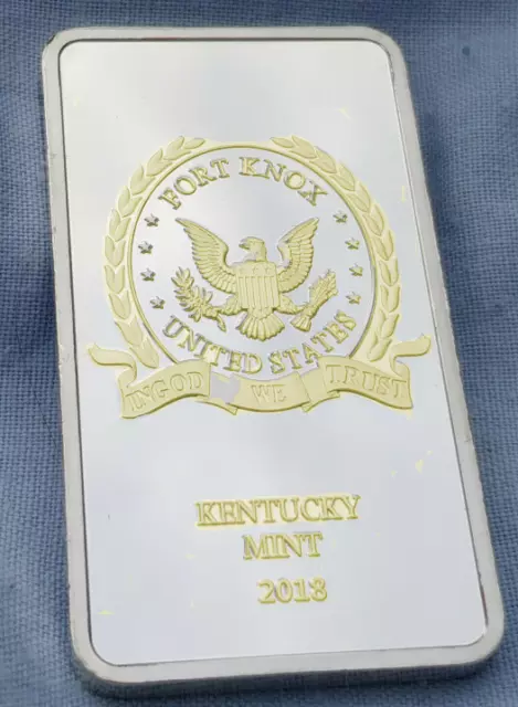 FORT KNOX SILBER Goldbarren Trump Autogramm Barren Washington Kentucky