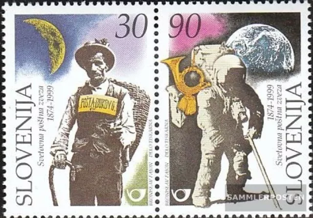 Slowenien 261-262 Paar (kompl.Ausg.) postfrisch 1999 125 Jahre Weltpostverein