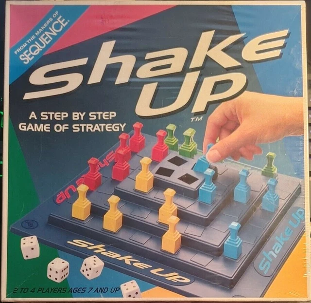 VINTAGE SHAKE UP Strategy Board Game by Sequence Makers JAX 1997 SEALED