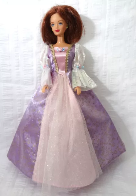 Barbie Doll Clothes Gown Repunzel Fairytale Disney Clothing Dress Genuine Mattel