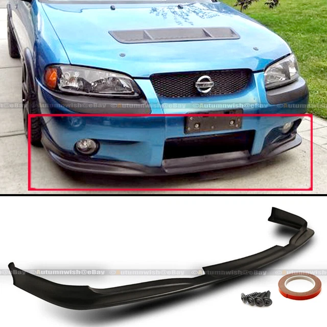 Fit 02 03 Sentra B15 Spec V Urethane JDM Style PU Front Bumper Chin Lip Body Kit
