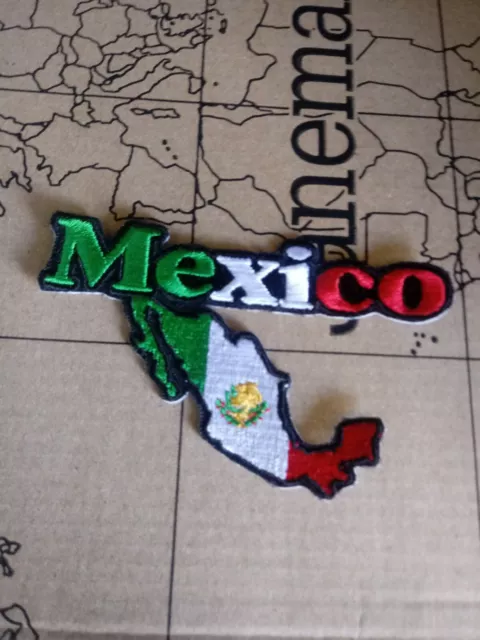 5103 MEXICO Flag Mexican Flag Embroidery Applique Iron On Patch