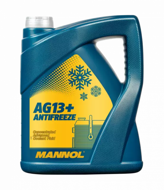 5L Mannol AG13+ Antifreeze Coolant Concentrated Yellow Advanced High Specs
