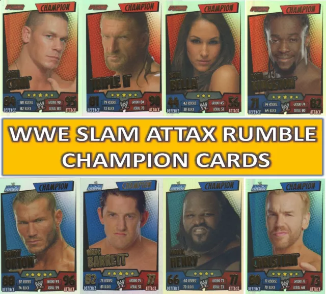 Topps WWE Slam Attax RUMBLE - Choose your CHAMPION cards