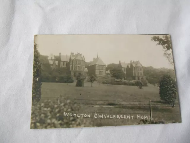 Woolton Liverpool Convalescent Home Rp Postcard