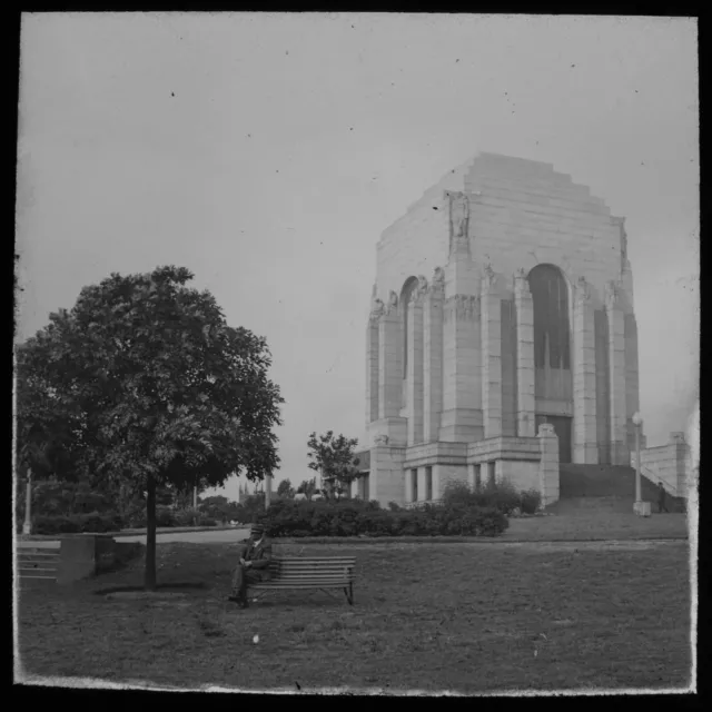 VINTAGE Magic Lantern Slide SYDNEY WAR MEMORIAL C1949 PHOTO AUSTRALIA NSW