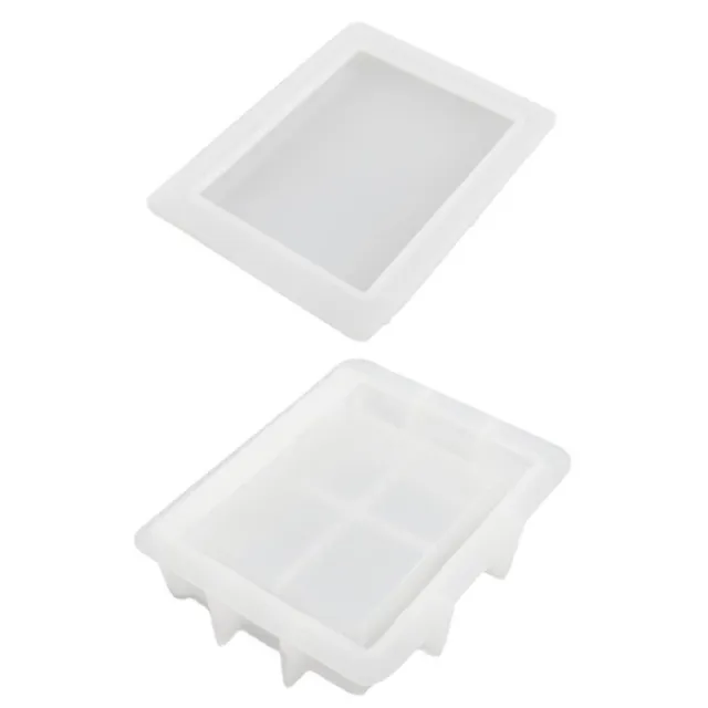 Caja de almacenamiento de moldes de resina DIY, joyería de molde de silicona 2