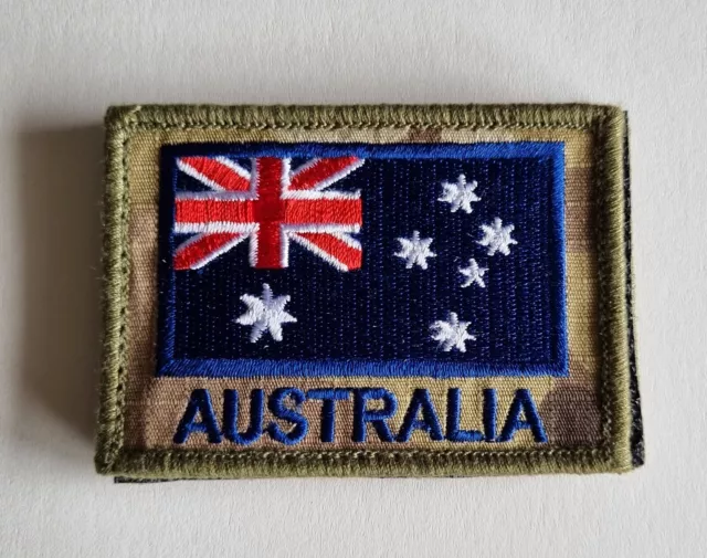 Australian Army National Flag Multicam/Blue Deployment patch – Hook & loop Patch