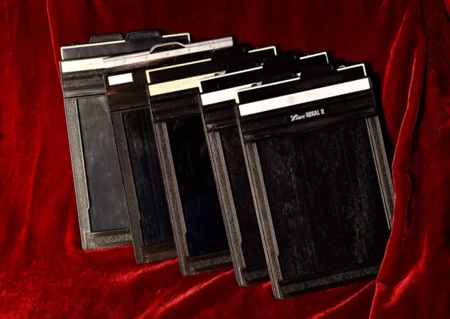 Five 4X5 Film Holders ~ Lisco Regal Ii And Ritway