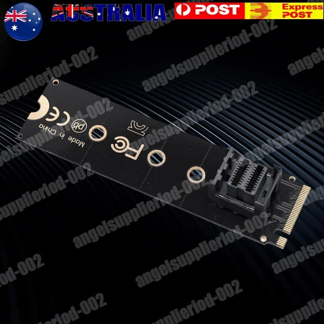 - M.2 NVME To U.2 Converter Card Mkey PCIeX4 M.2 PCIe To SFF8643 (Vertical)