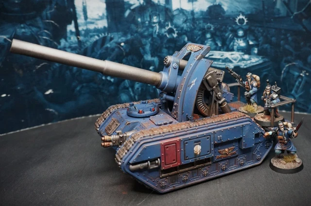 Death Korps of Krieg Basilisk + Veteran Guardsmen Crew painted Warhammer 40k Death Korps of Krieg Basilisk + Veteran Guardsmen Crew painted Warhammer 40k