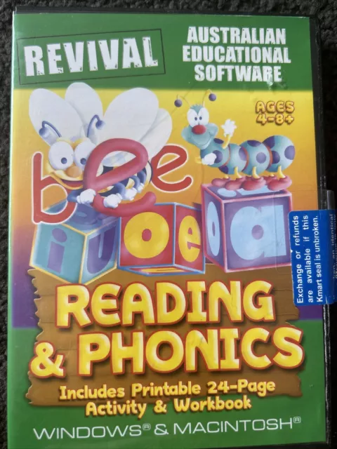 Revival Educational Software PC Game. Reading & Phonics. Ages 4-8+ Free Postage