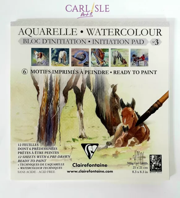 Clairefontaine : No.6 : Pastelmat Pad : 24x30cm : 12 Sheets : 360gsm