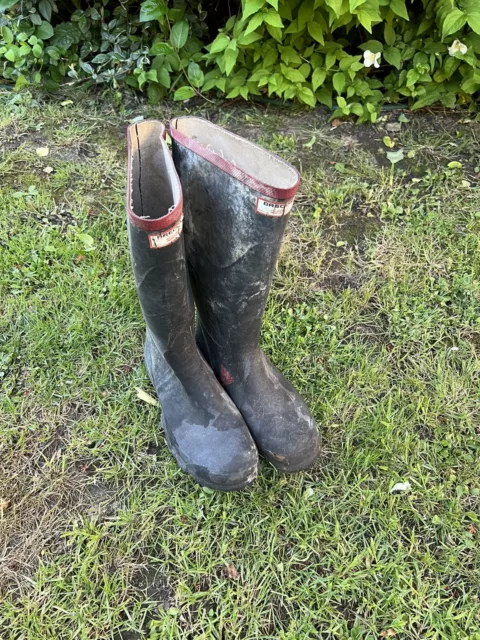 VINTAGE BRECON CLARES Wellies Rubber Wellington Boots - Well Used Size ...