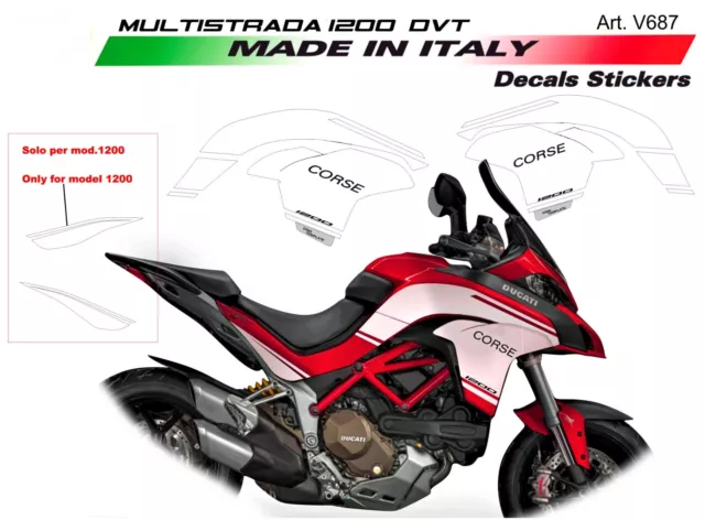 Kit autocollant anniversaire 90 - Ducati Multistrada 1200 DVT