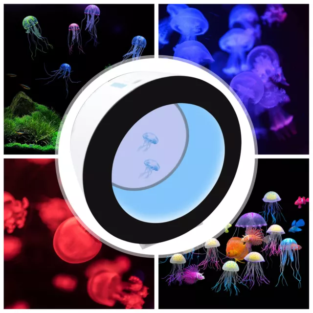 18L/4.8gal 16 Colors Aquarium Mini Jellyfish Tank Filter Oxygen Fish Tank