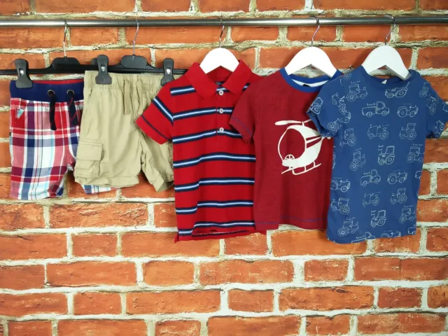 Baby Boy Bundle Age 12-18 Months Next H&M Gap Polo Top T-Shirt Shorts Set 86Cm