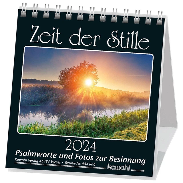 ZEIT DER STILLE 2024  Kalender mit Psalmworten und Fotos zur Besinnung 