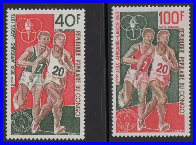 Congo Pr 1973 Africain SPORTS Jeux MNH Noir Héritage